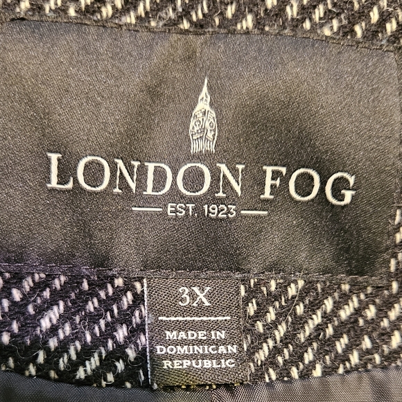 London Fog wool blend Tweed A-line swing coat. Size 3X - Picture 7 of 9